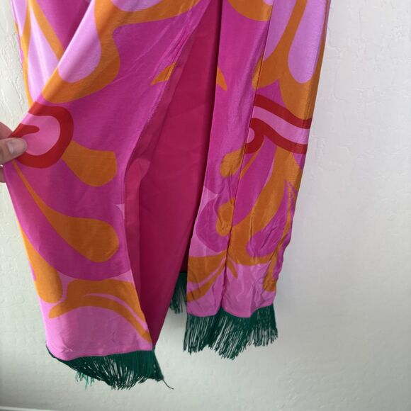 Borgo De Nor Crepe Fringe Midi Dress - Picture 7 of 13